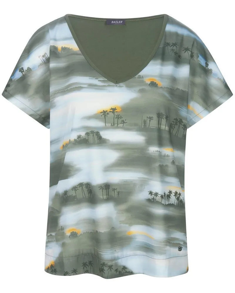 Basler V-Shirt  grün Grün