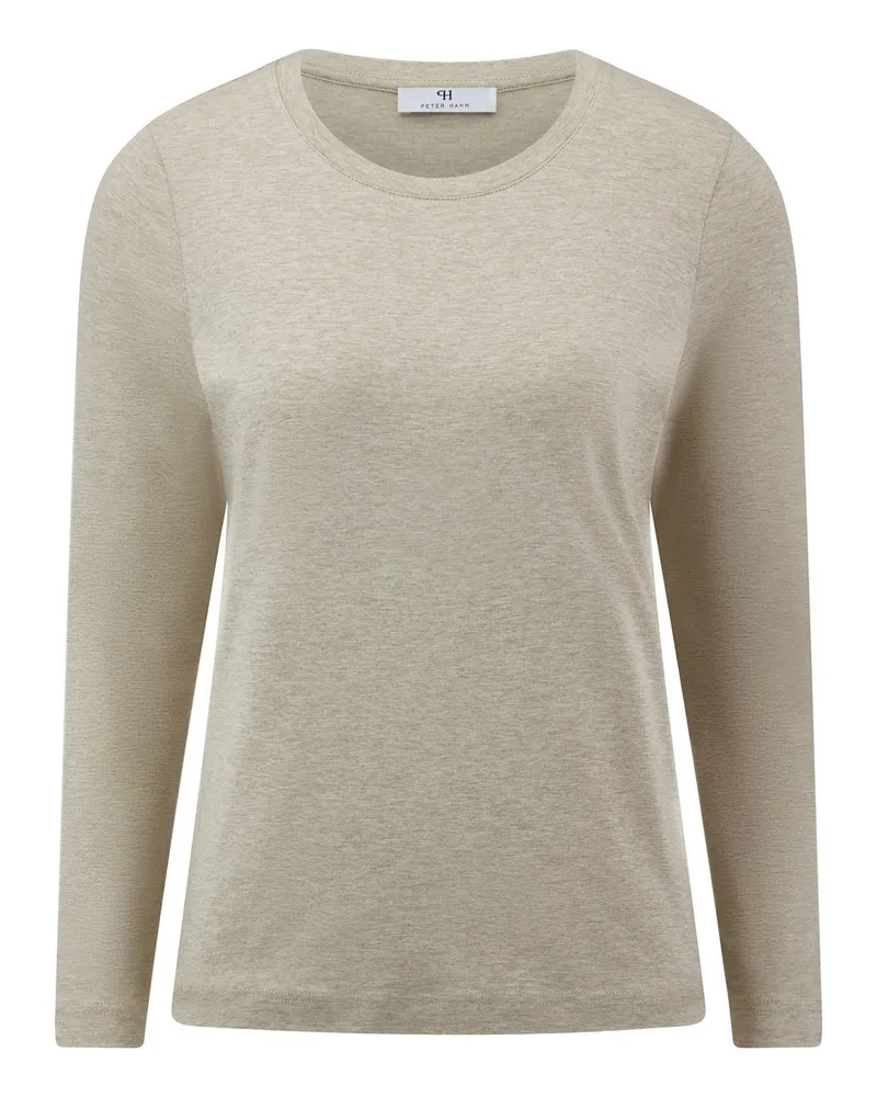 Peter Hahn Rundhals-Shirt  beige Beige