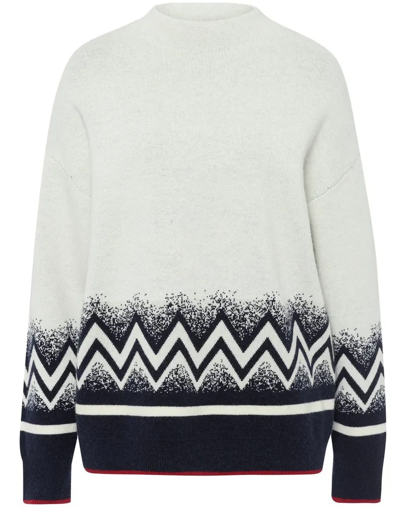 Basler Strickpullover  weiss Weiss