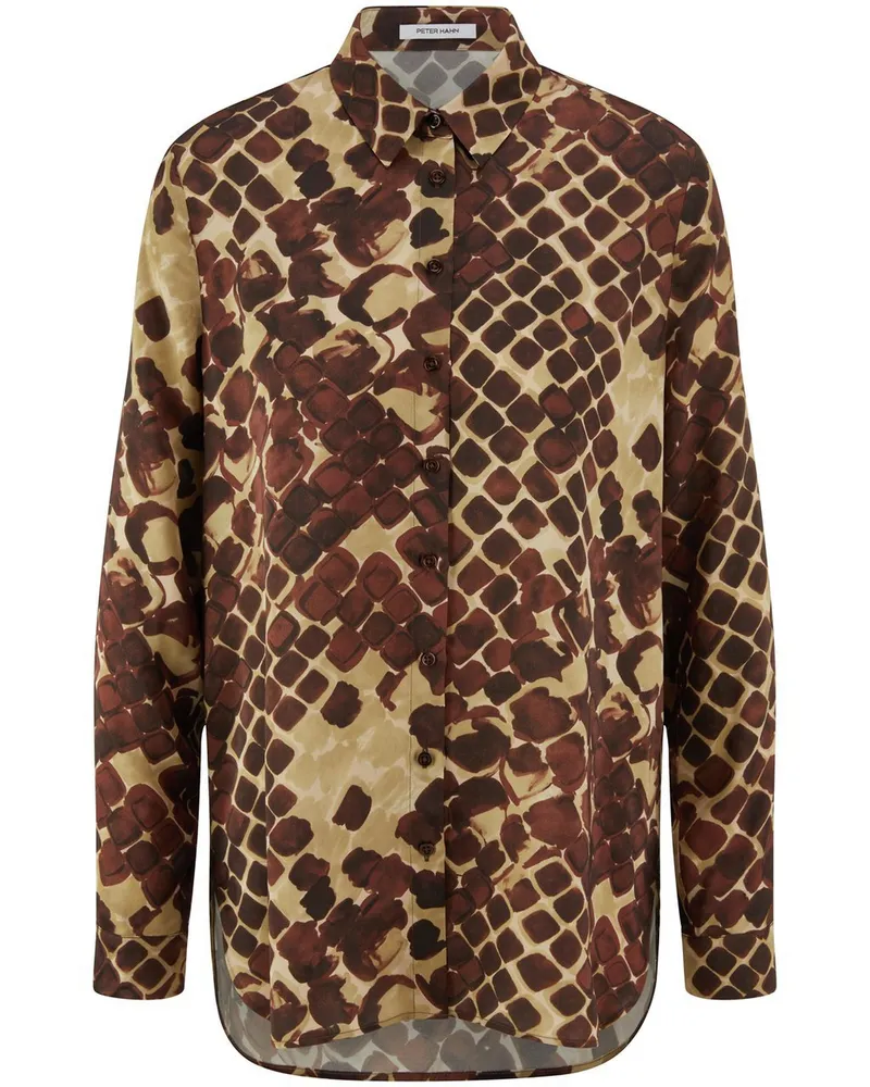 Peter Hahn Bluse  braun Braun