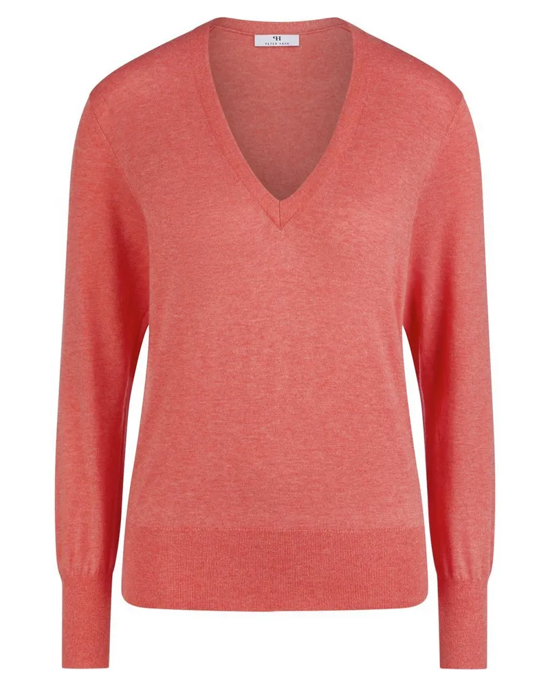 Peter Hahn V-Pullover  rot Rot