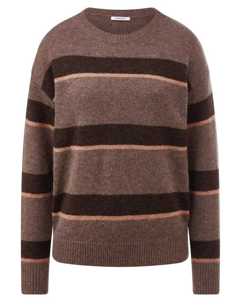 Peter Hahn Rundhals-Pullover  braun Braun