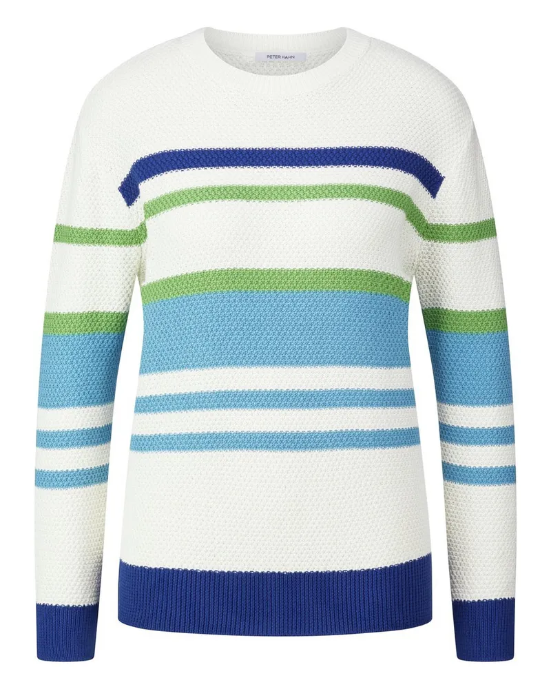 Peter Hahn Rundhals-Pullover  blau Blau