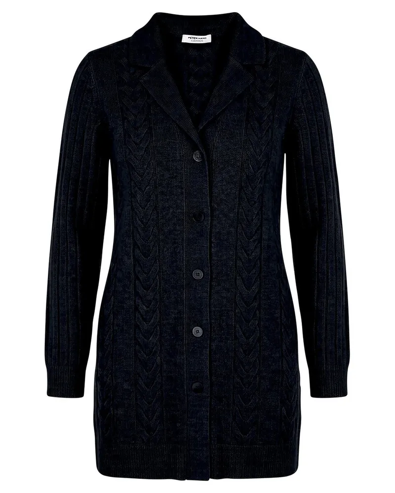 Peter Hahn Strickmantel  blau Blau