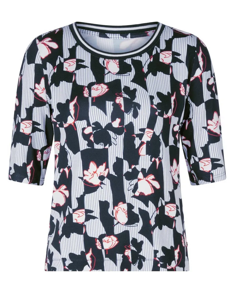 Basler Rundhals-Shirt 3/4-Arm  blau Blau