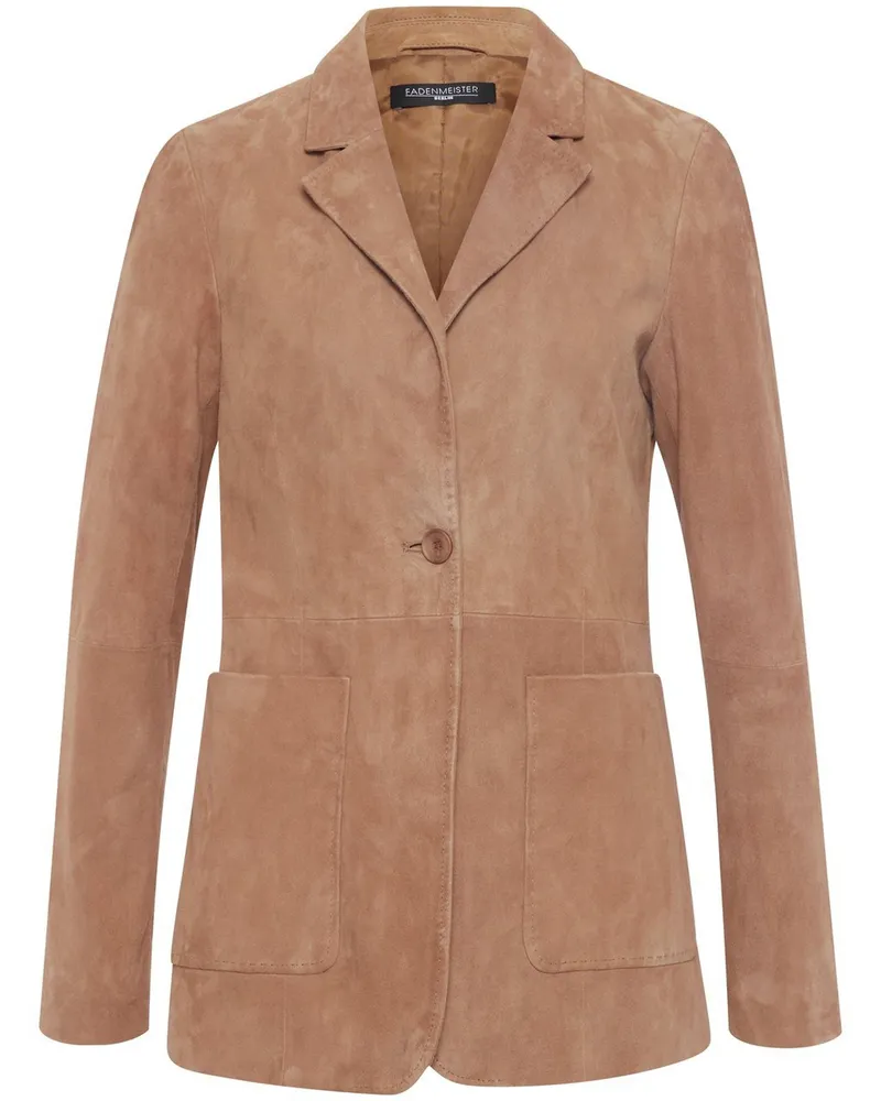 FADENMEISTER BERLIN Lederblazer  braun Braun
