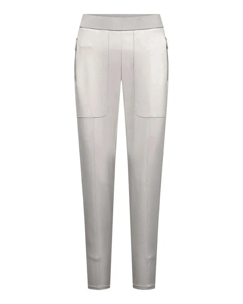 RAFFAELLO ROSSI  Knöchellange Slim Fit-Jersey-Hose  beige Beige