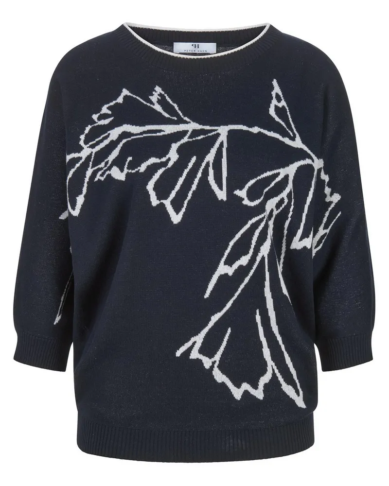 Peter Hahn Rundhals-Pullover  mehrfarbig Mehrfarbig