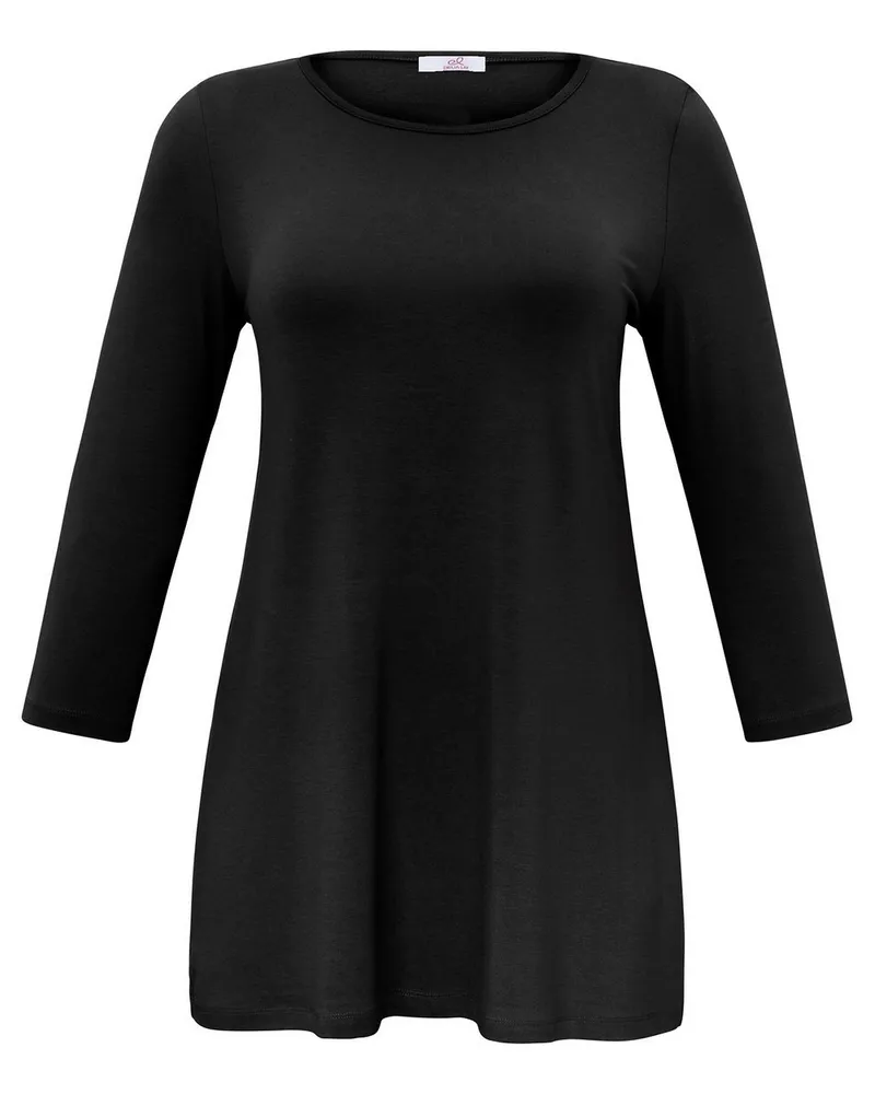 Emilia Lay Shirt 3/4-Arm  schwarz Schwarz
