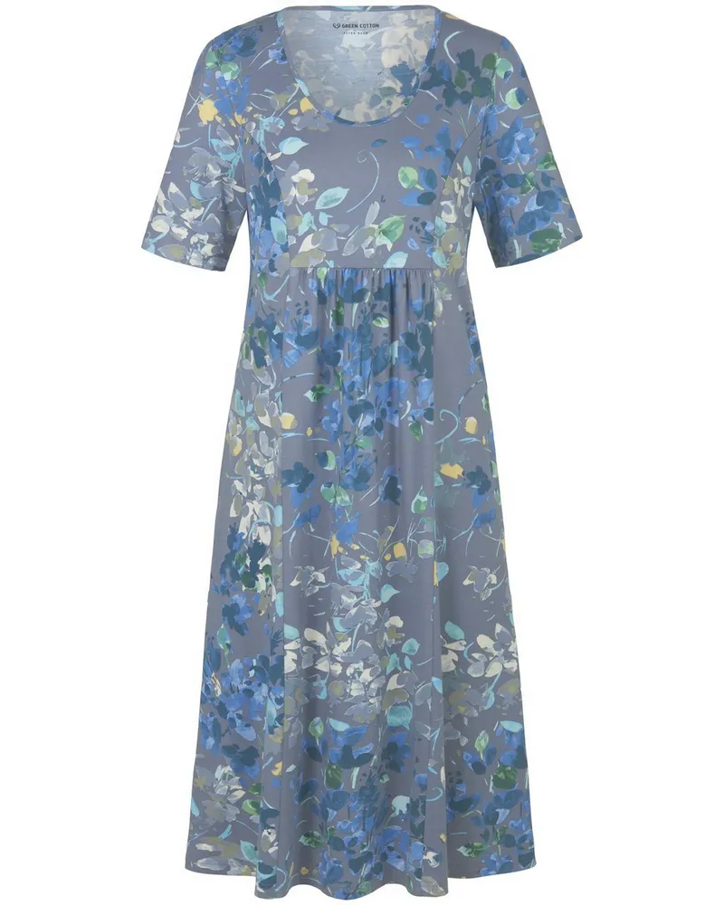 Green Cotton Jersey-Kleid Selma  mehrfarbig Mehrfarbig