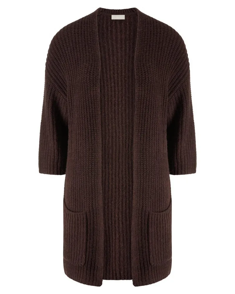 Include Strickjacke 3/4-Arm  braun Braun