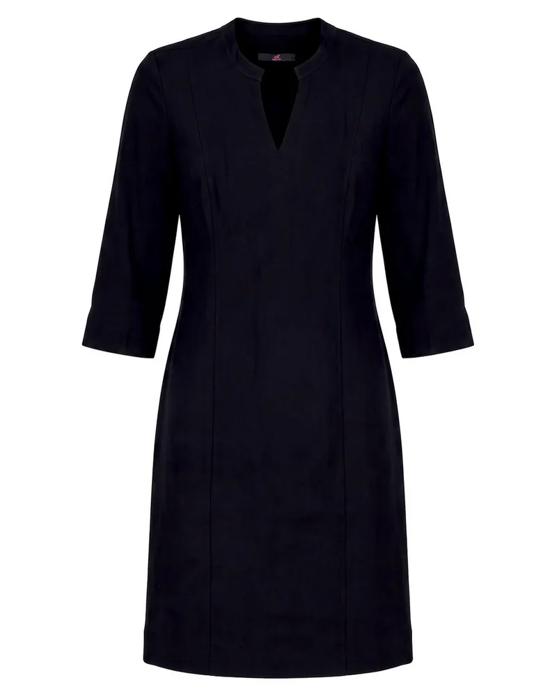 Emilia Lay Kleid Rundhals-Ausschnitt  schwarz Schwarz