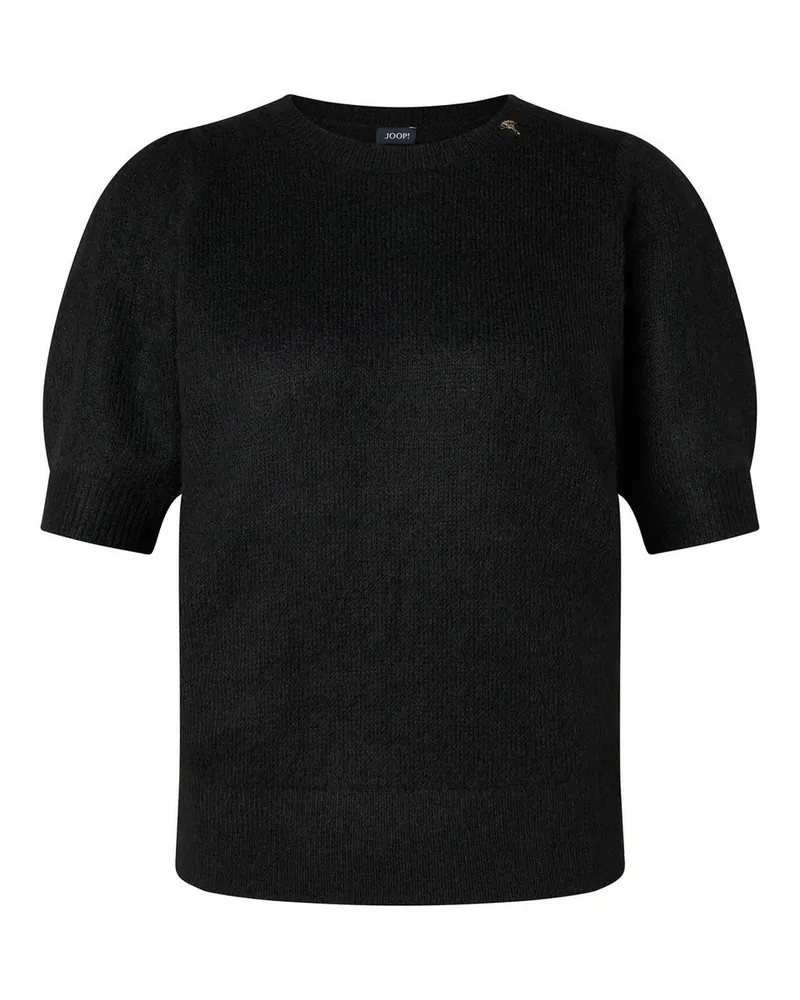 JOOP! Rundhals-Pullover ballonförmigem 1/2-Arm  schwarz Schwarz