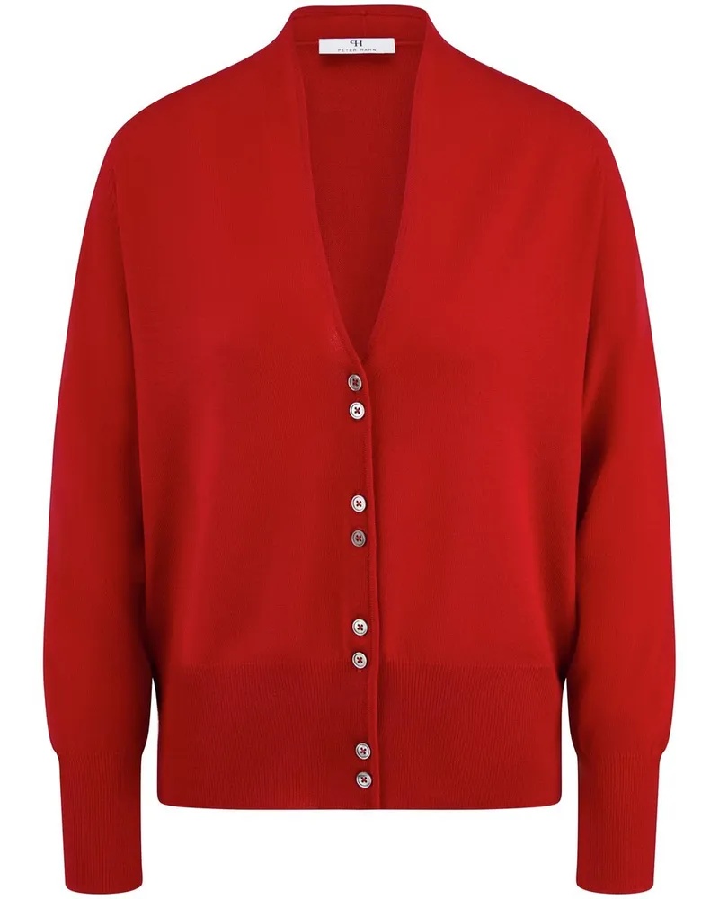 Peter Hahn Strickjacke  rot Rot