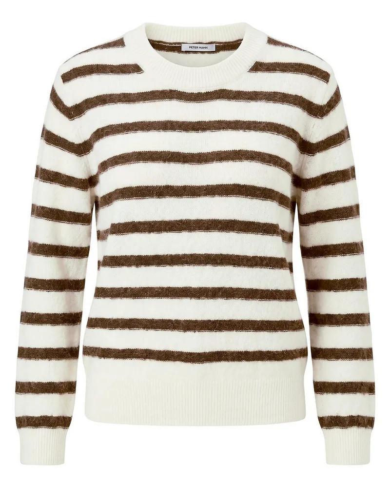 Peter Hahn Rundhals-Pullover  weiss Weiss