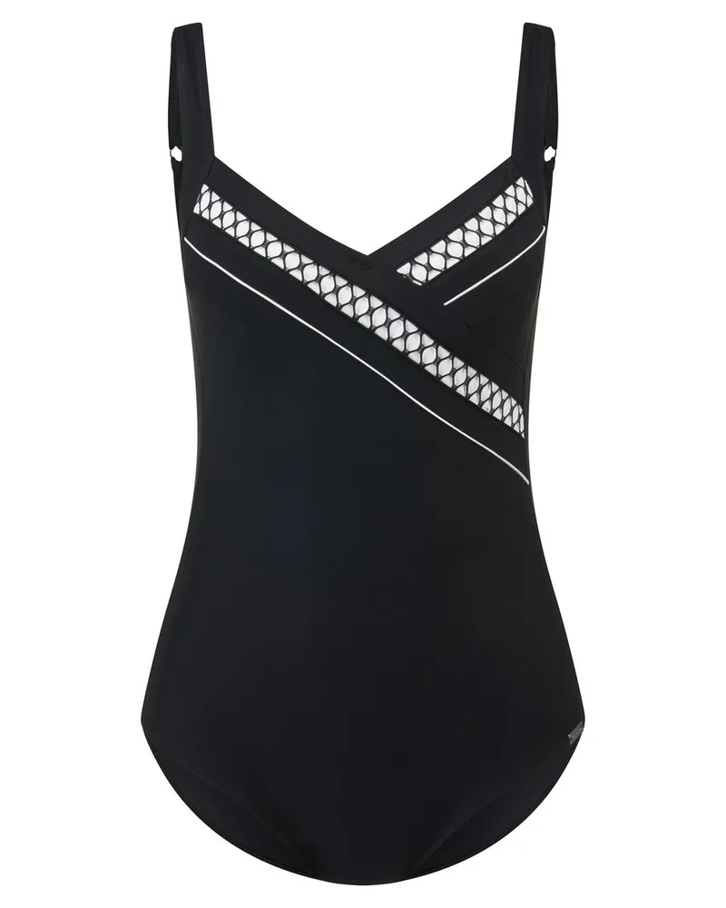 Charmline Badeanzug  schwarz Schwarz