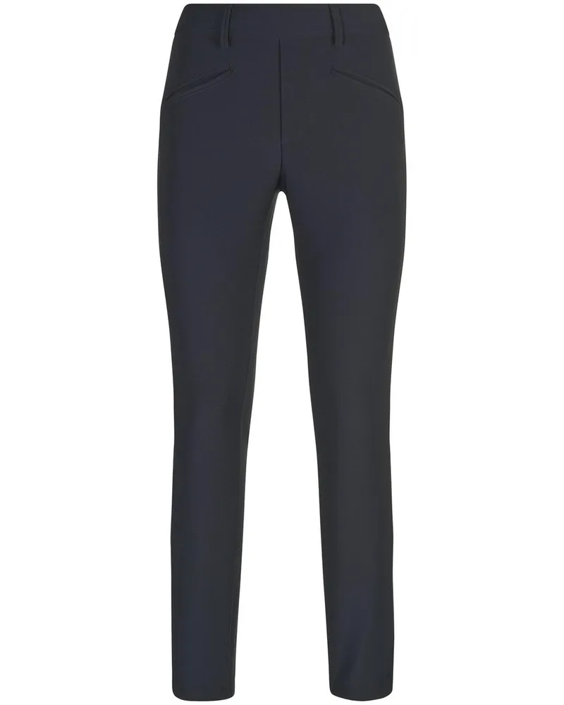 Oui  Knöchellange Hose  blau Blau