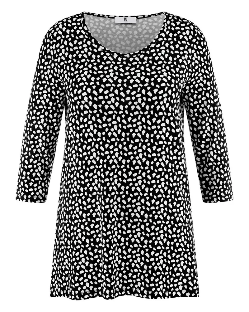 Anna Aura Rundhals-Shirt 3/4-Arm  schwarz Schwarz