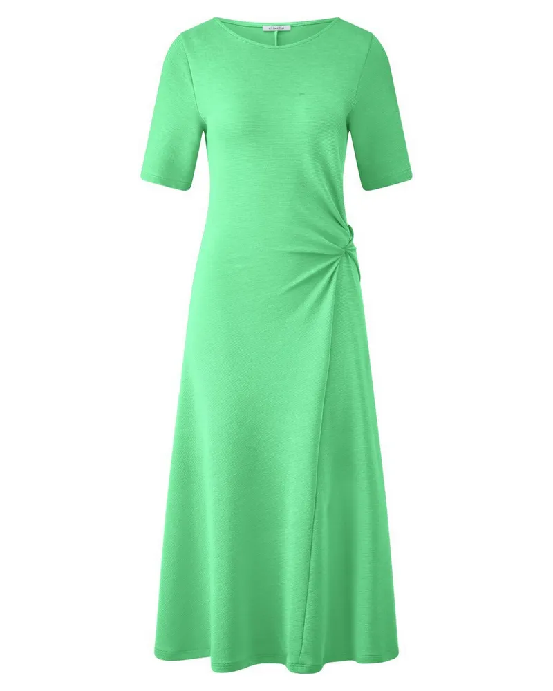 Efixelle Jersey-Kleid Rundhals-­Ausschnitt  grün Grün