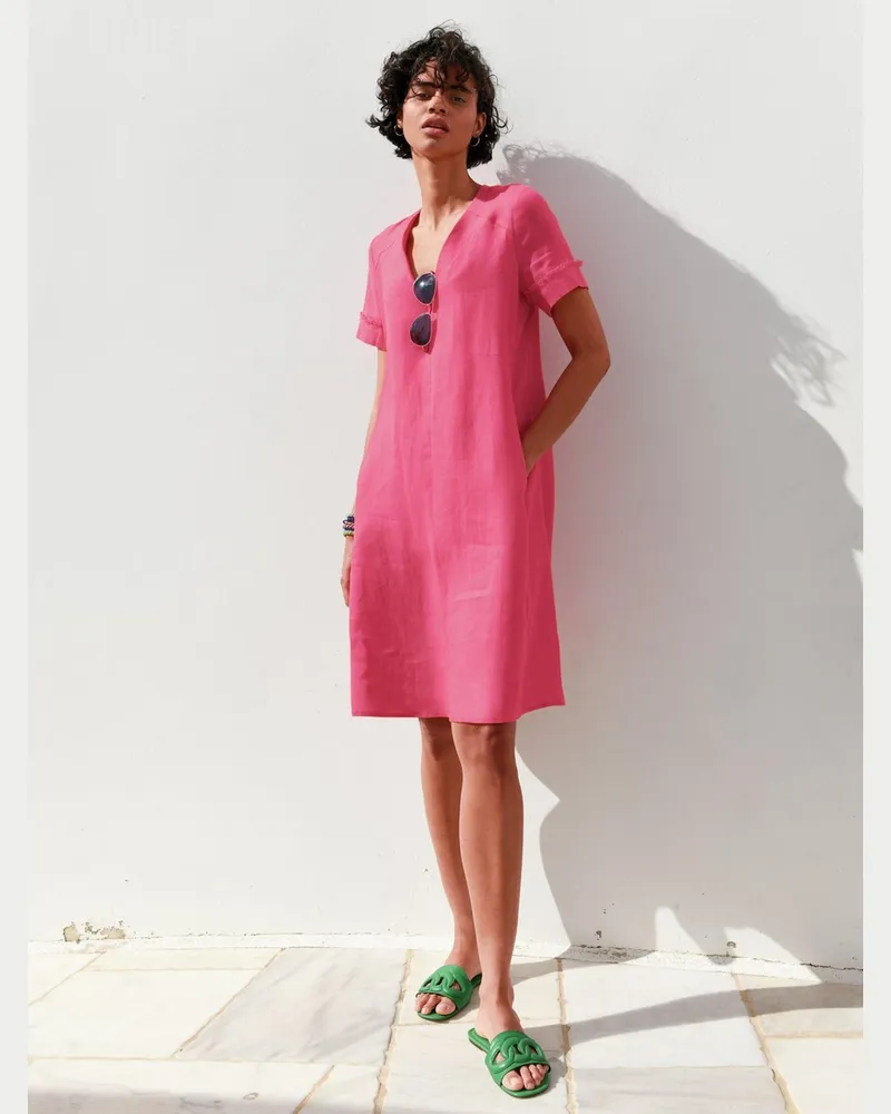 Riani Kleid V-Ausschnitt  rosé Rosé