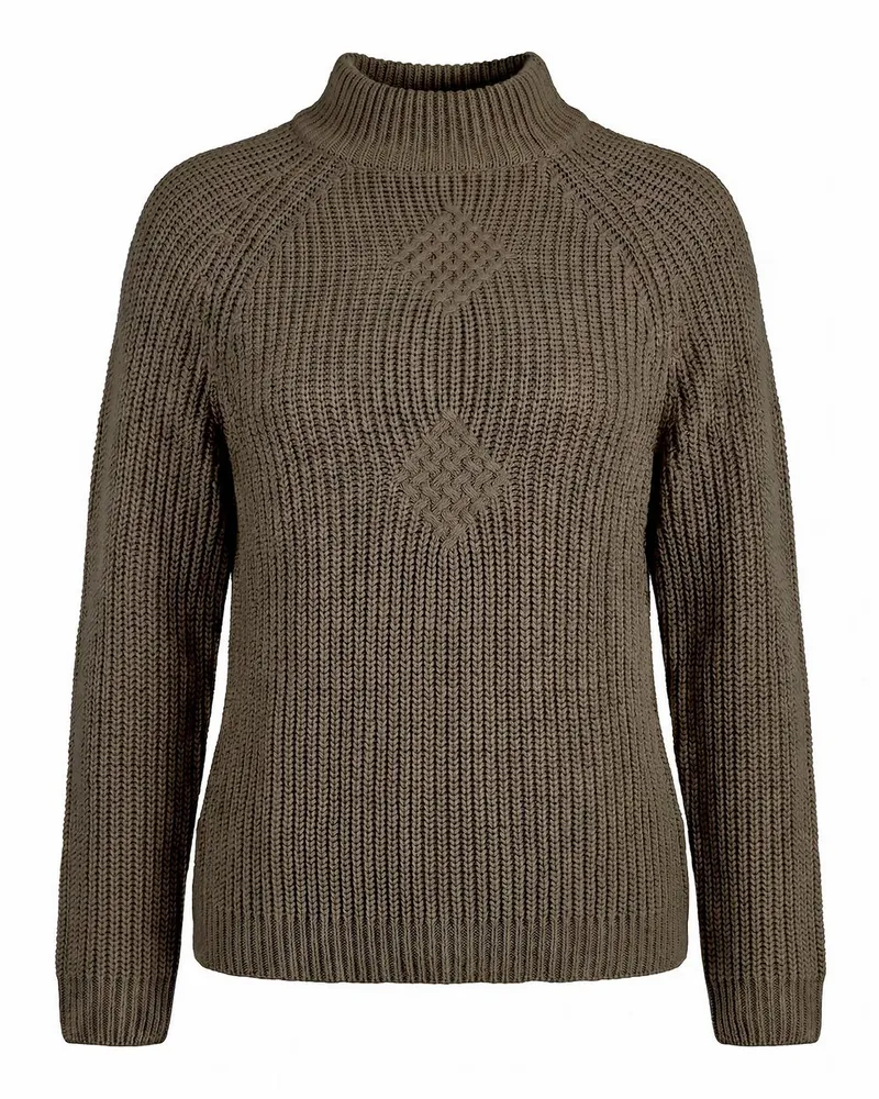 Peter Hahn Pullover Stehkragen  grün Grün