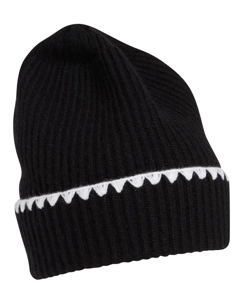 Peter Hahn Mütze  Cashmere schwarz Schwarz
