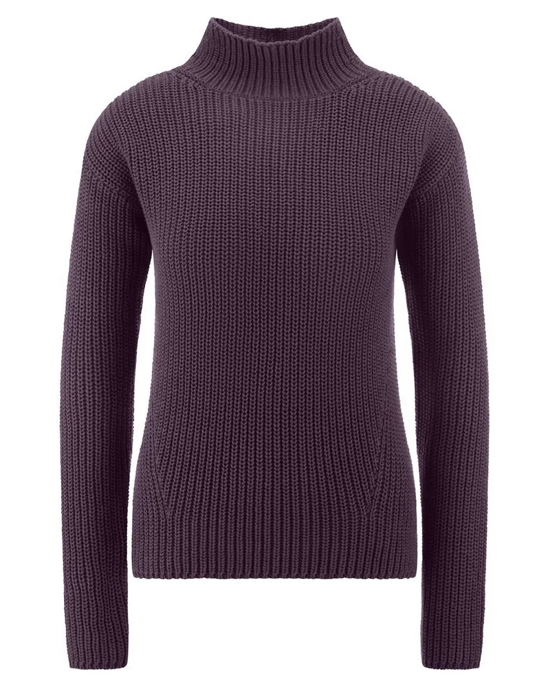 Peter Hahn Pullover Stehkragen  lila Lila