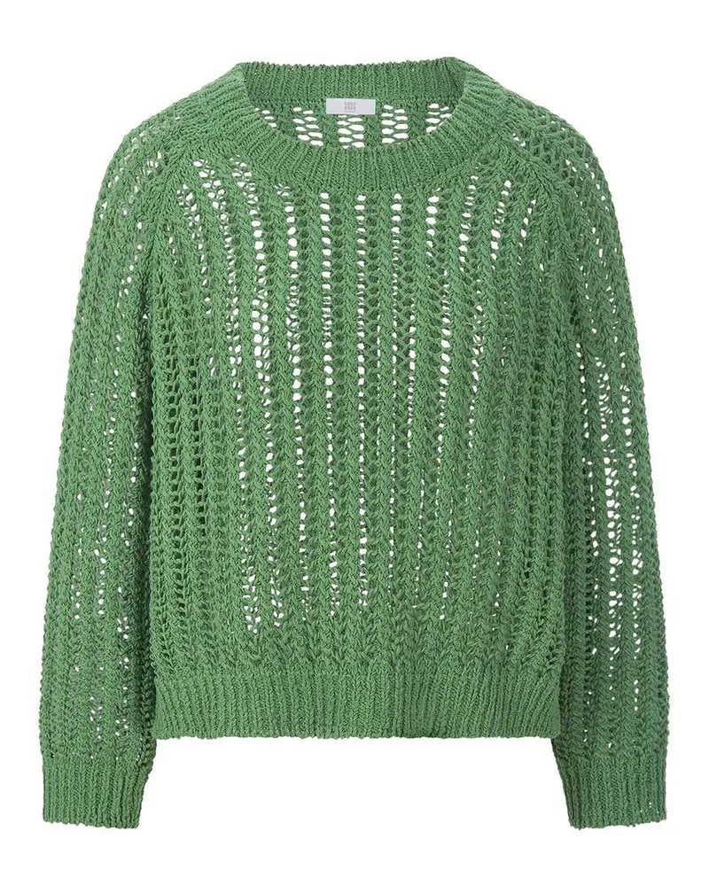 Riani Rundhals-Pullover  grün Grün