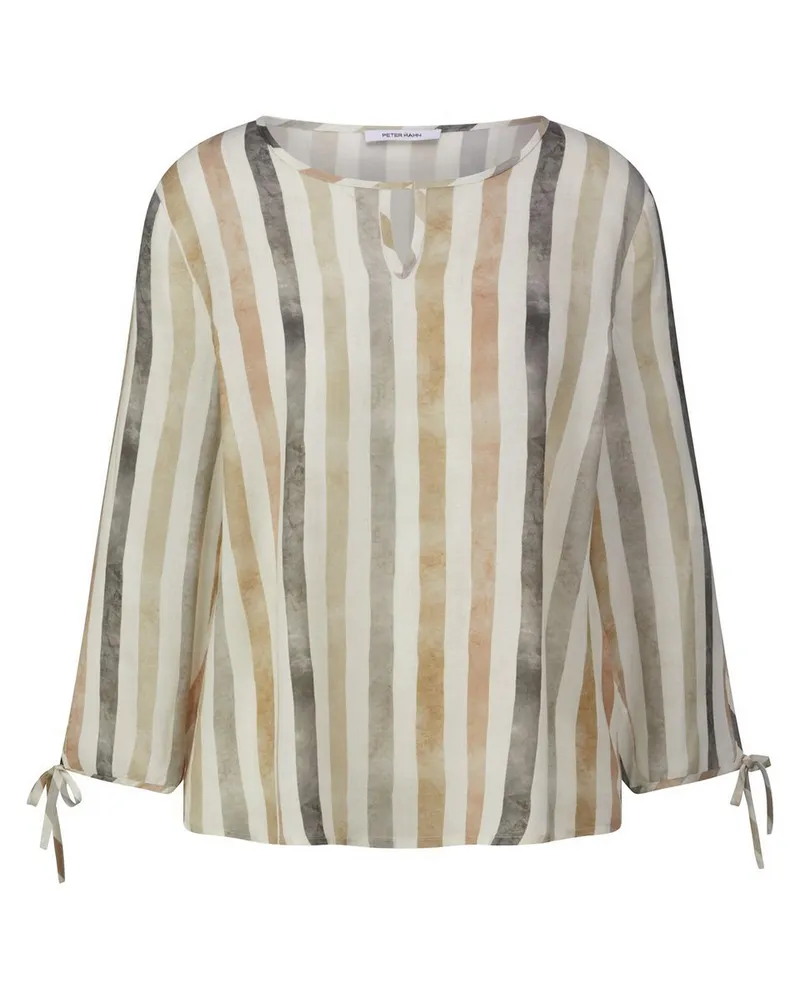 Peter Hahn Bluse Rundhals-Ausschnitt  weiss Weiss