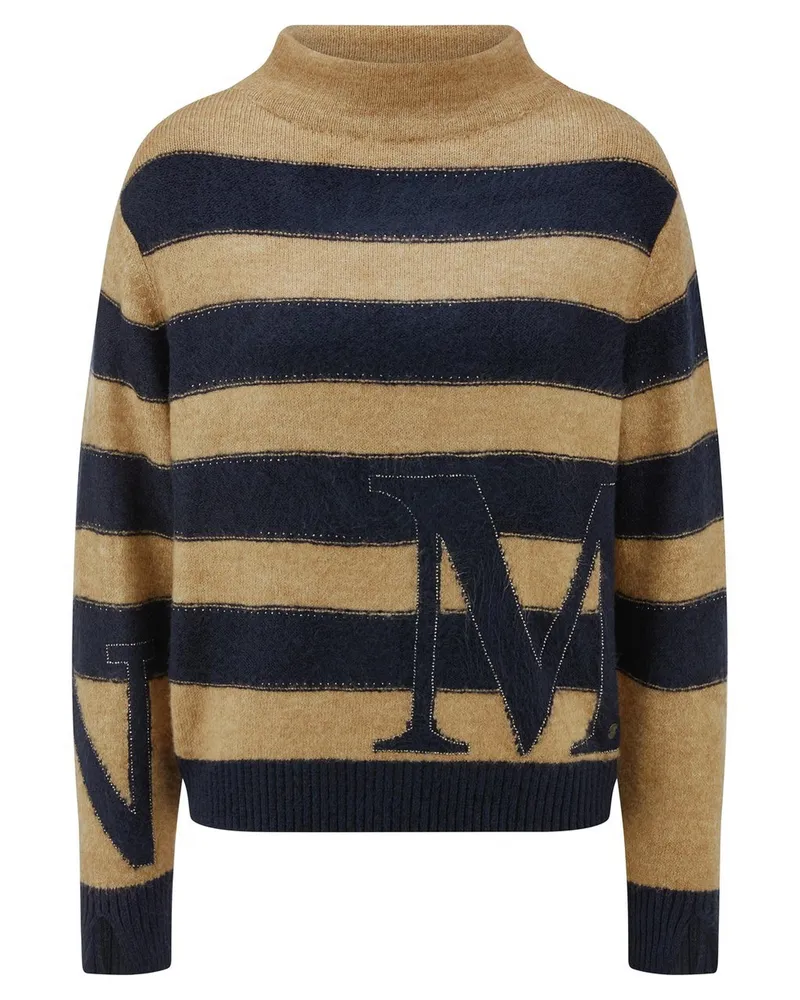 monari Pullover Stehkragen  blau Blau