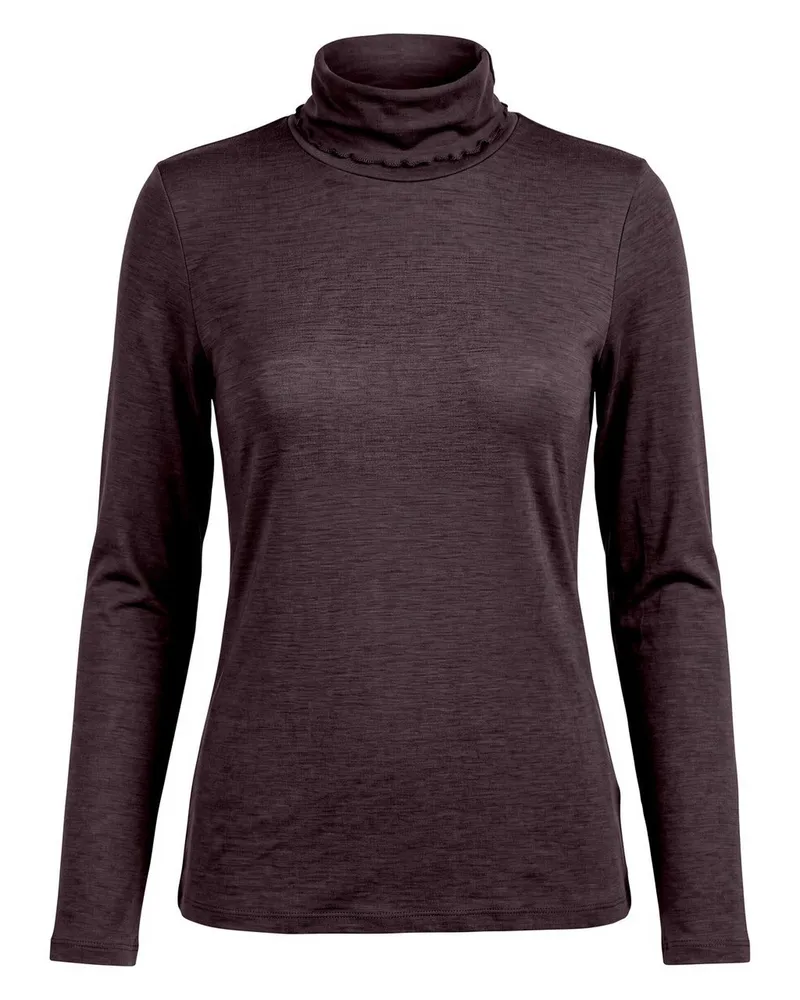 FADENMEISTER BERLIN Rollkragen-Shirt  lila Lila