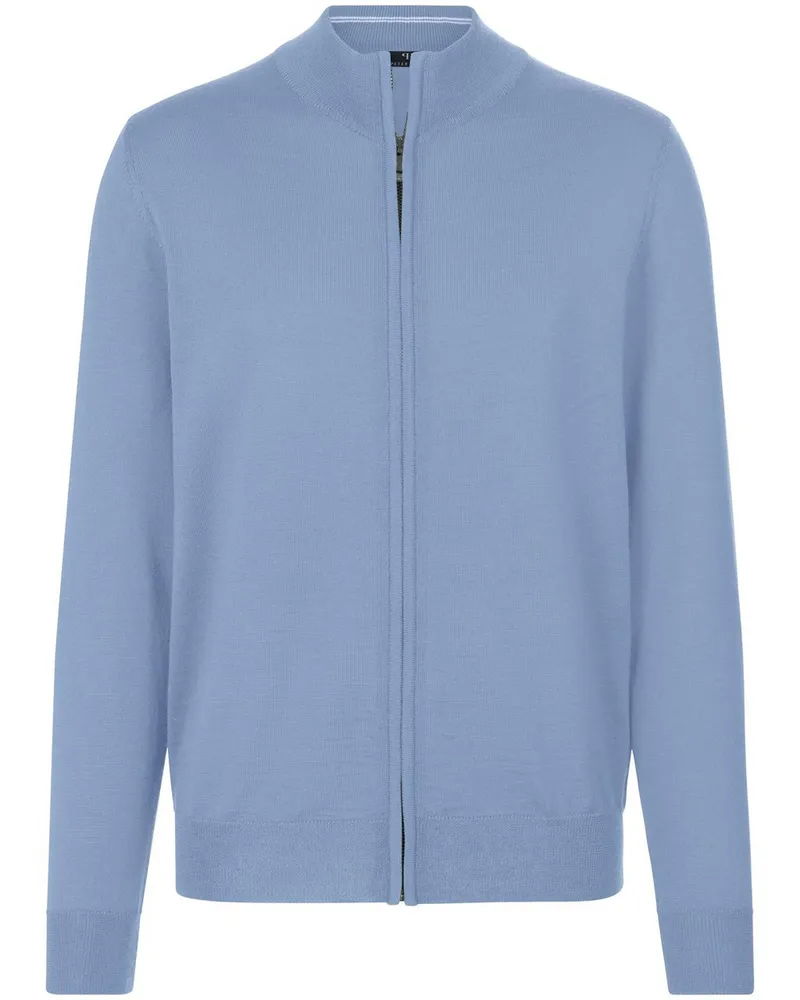 Peter Hahn Strickjacke  blau Blau