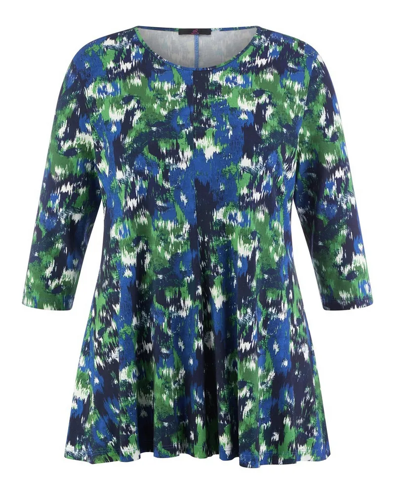 Emilia Lay Rundhals-Shirt 3/4-Arm  blau Blau