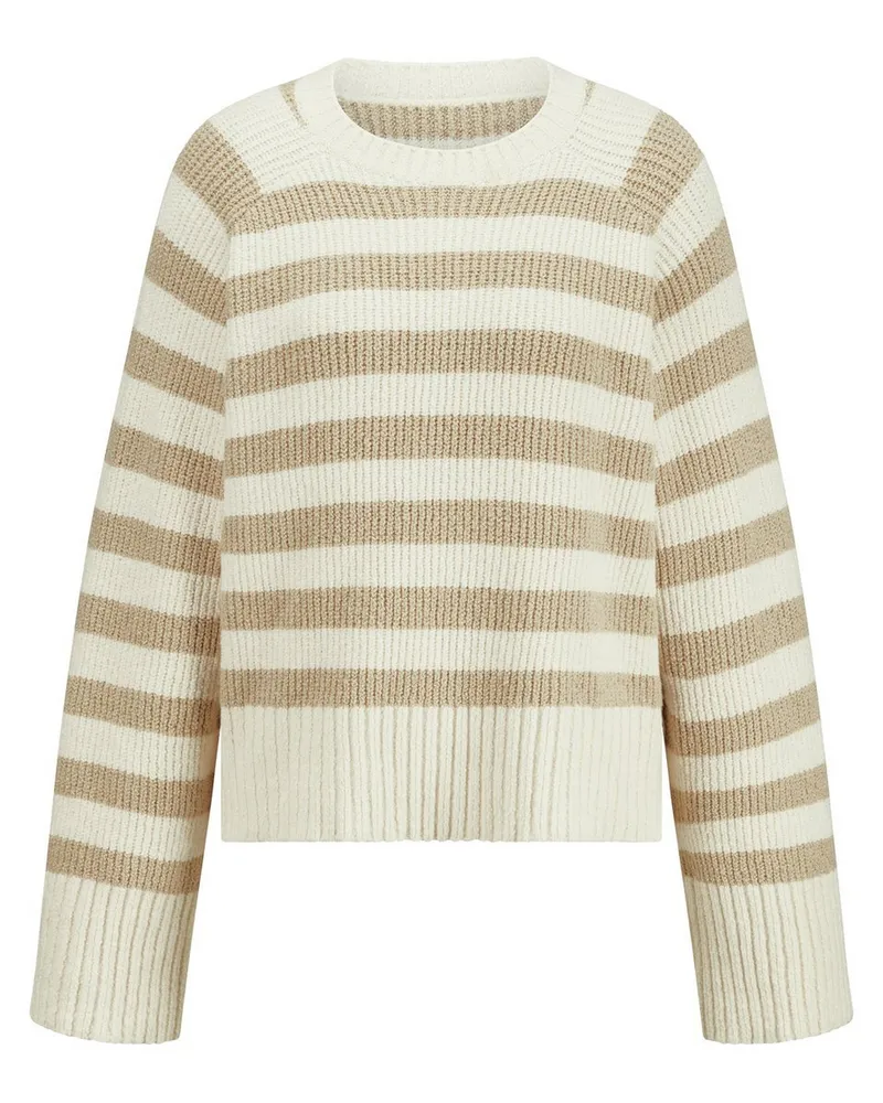 HUGO BOSS Rundhals-Pullover Frixel  weiss Weiss