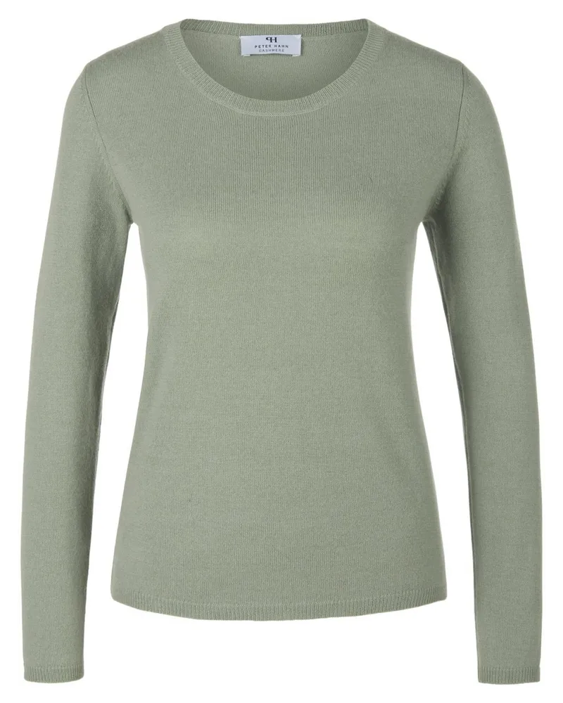 Peter Hahn Rundhals-Pullover aus 100% Premium-Kaschmir  Cashmere grün Grün