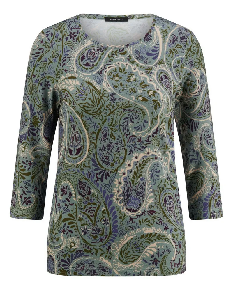Peter Hahn Rundhals-Shirt 3/4-Arm  grün Grün