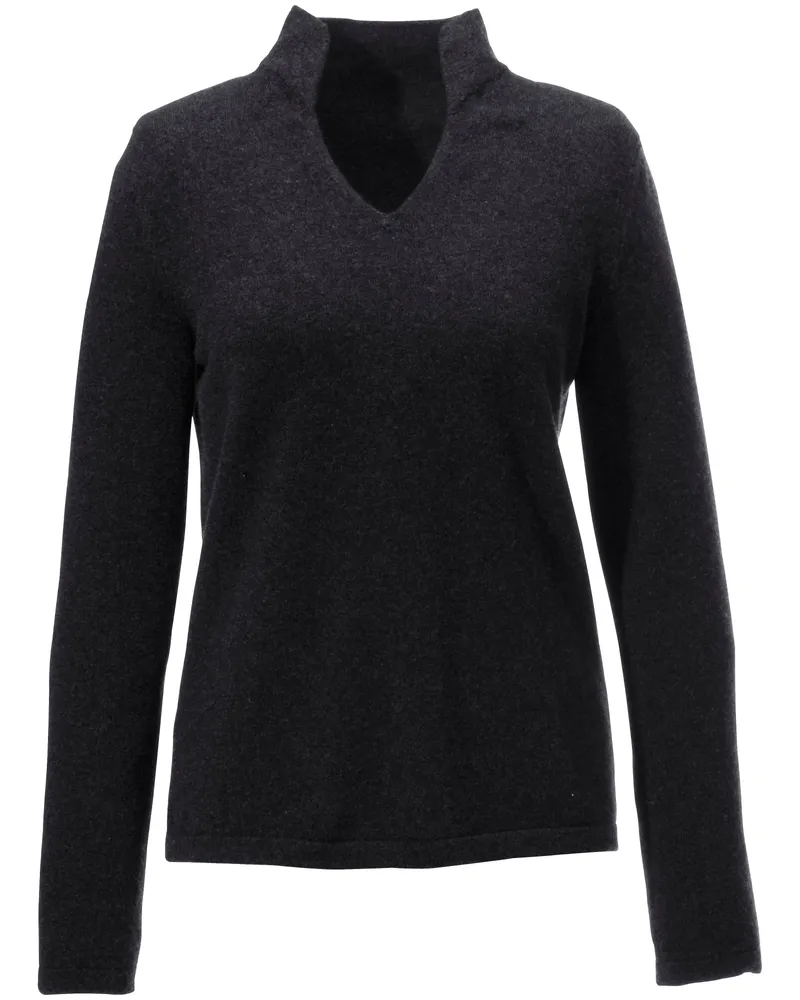 Peter Hahn Pullover aus 100% Premium-Kaschmir Modell Vivien  Cashmere schwarz Schwarz