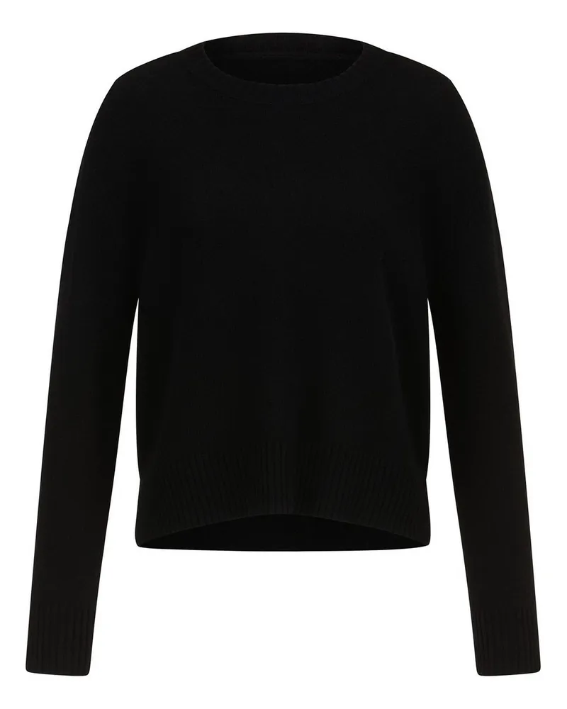 Peter Hahn Rundhals-Pullover  schwarz Schwarz
