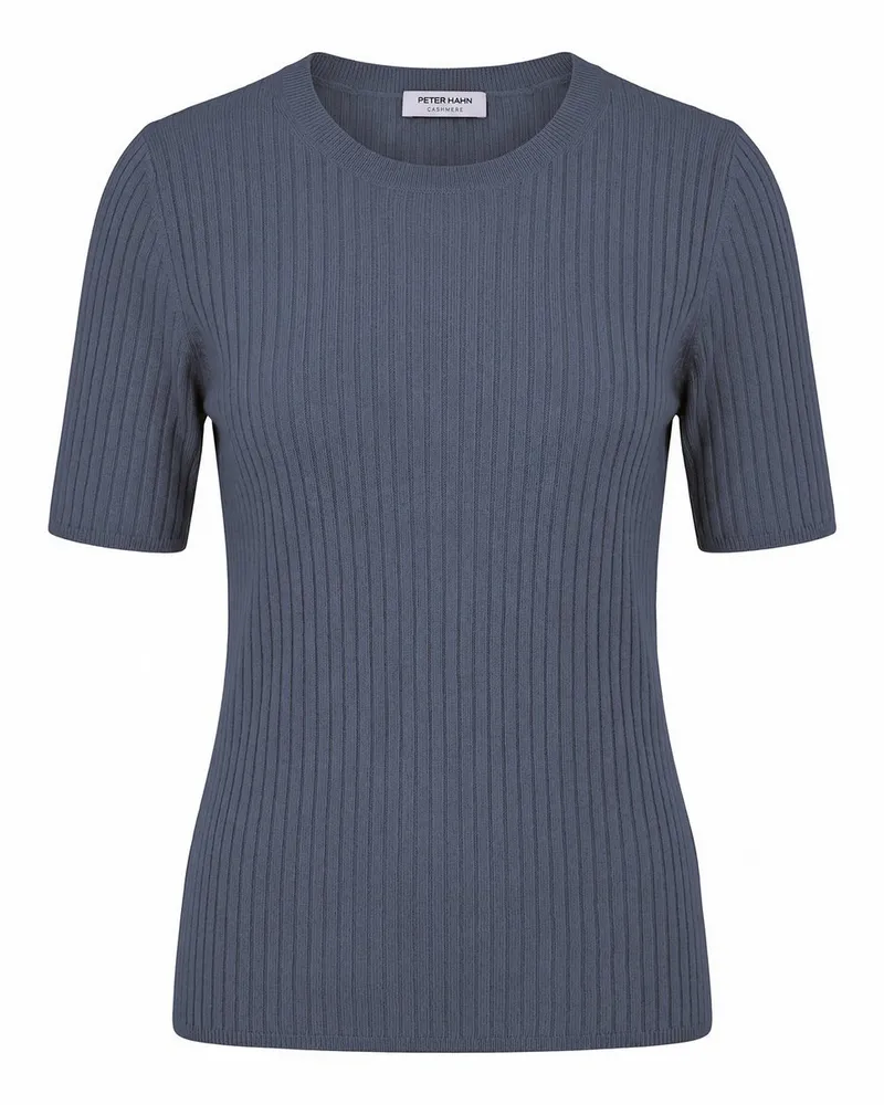 Peter Hahn Rundhals-Pullover aus Kaschmir  blau Blau