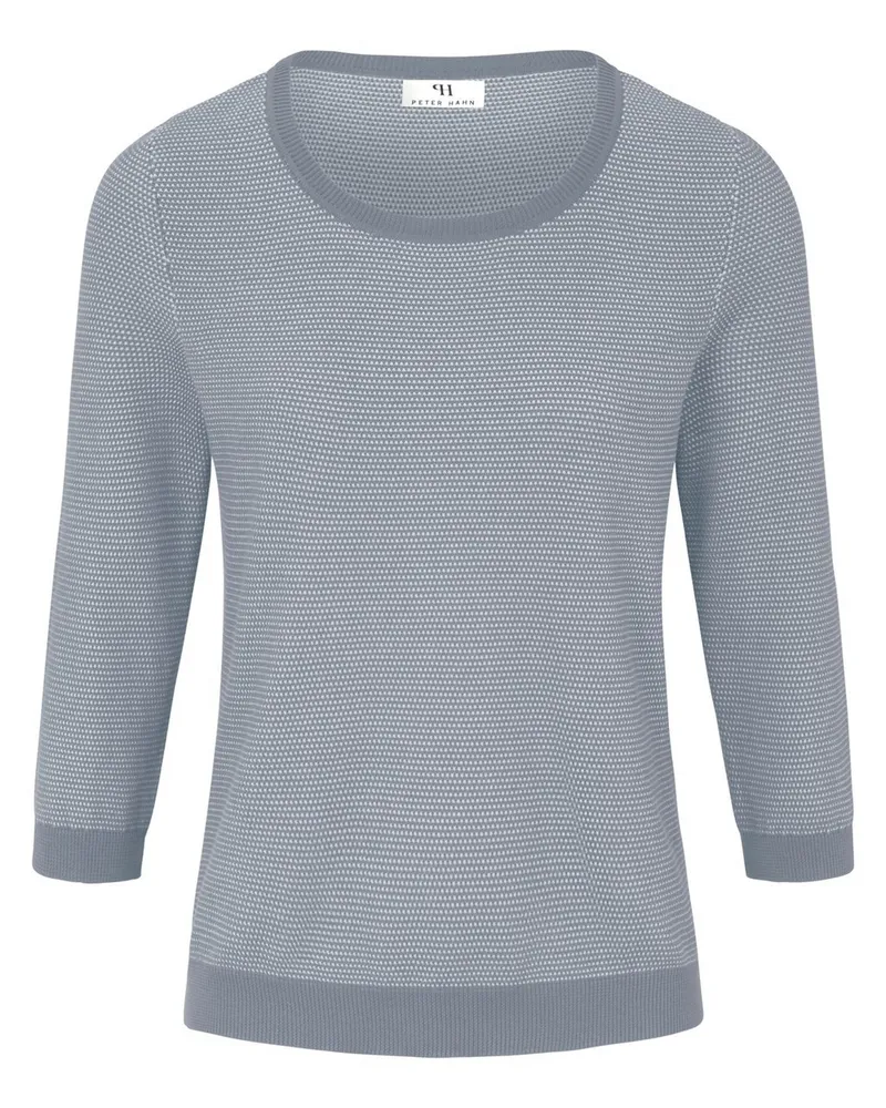 Peter Hahn Rundhals-Pullover aus 100% SUPIMA®-Baumwolle  blau Blau