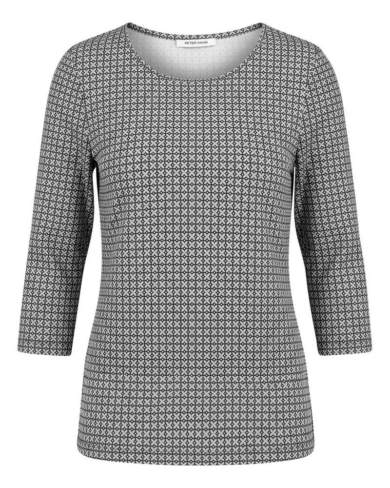 Peter Hahn Rundhals-Shirt  grau Grau
