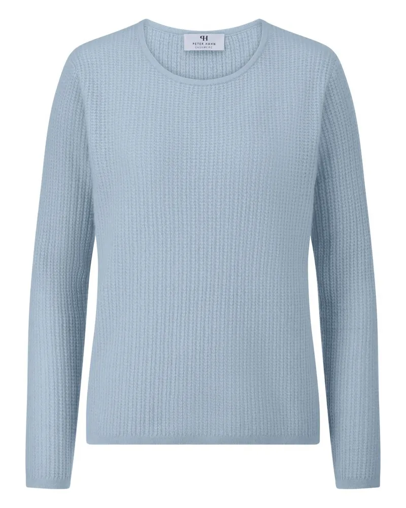 Peter Hahn Rundhals-Pullover 1/1-Arm  blau Blau