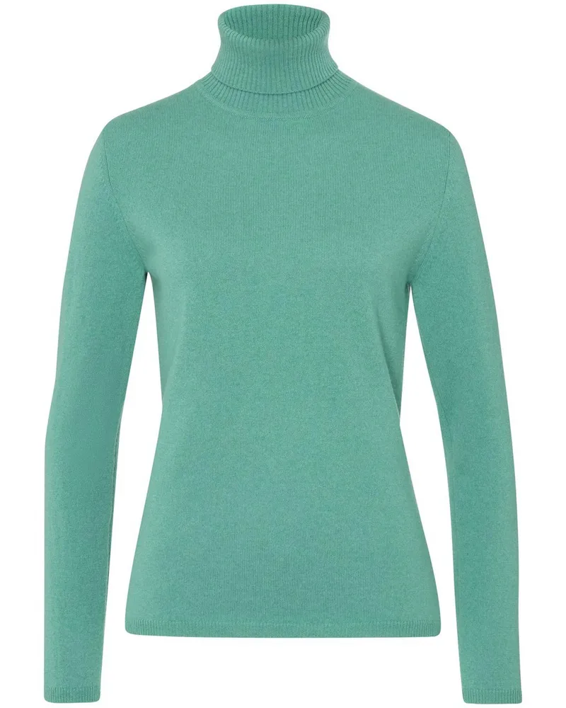 Include Rollkragen-Pullover aus Schurwolle und Kaschmir  grün Grün