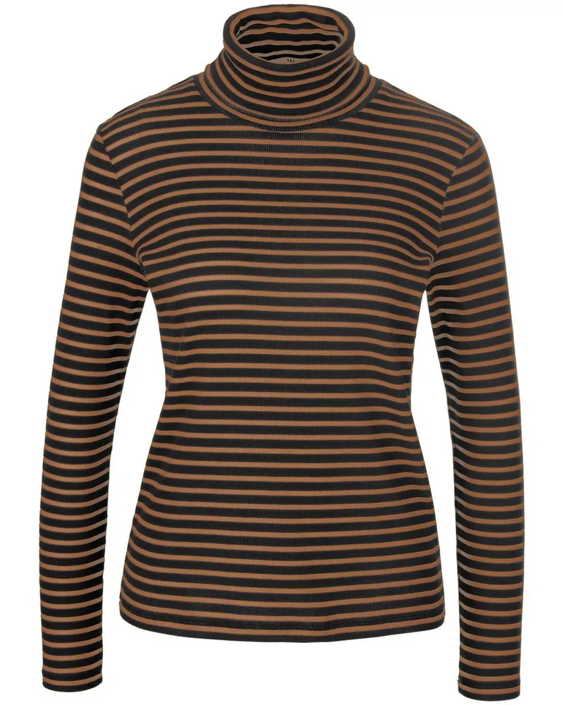 Peter Hahn Rollkragen-Shirt  schwarz Schwarz