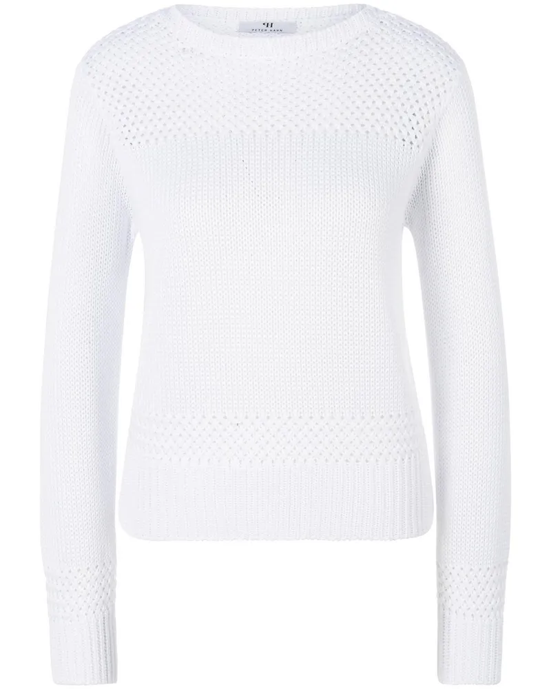 Peter Hahn Pullover U-Boot-­Ausschnitt  weiss Weiss
