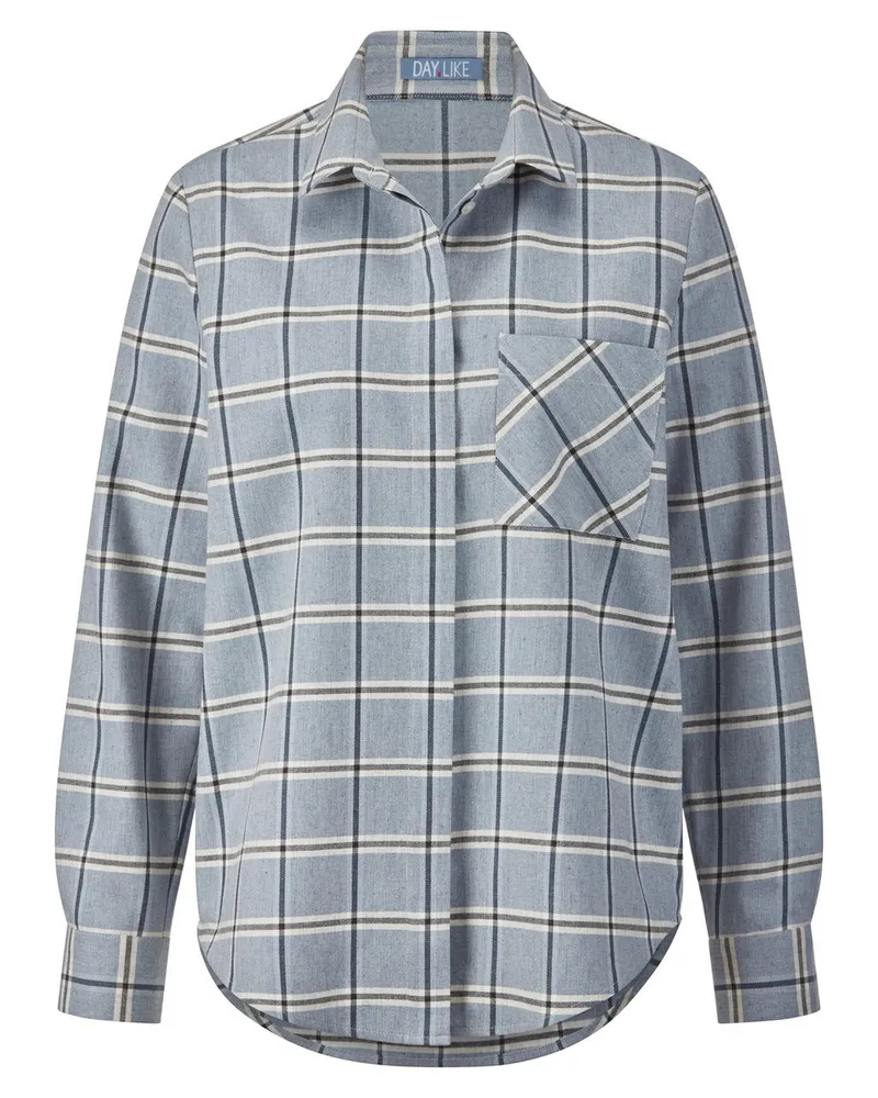 DAY.LIKE Bluse  blau Blau