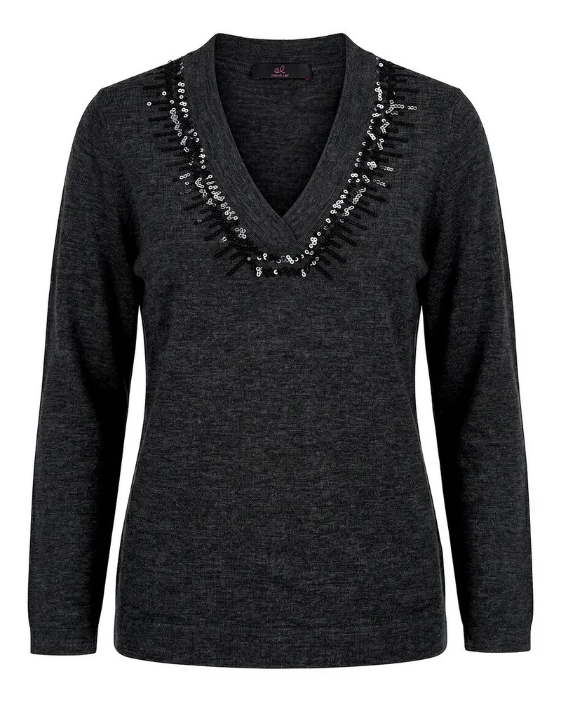 Emilia Lay V-Pullover  grau Grau