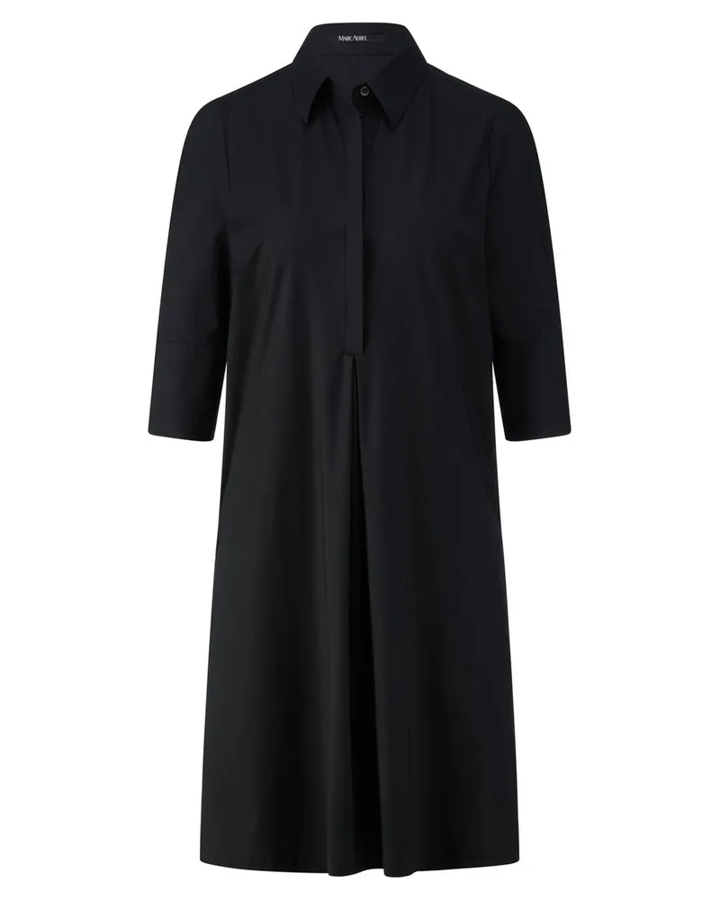 MARC AUREL Kleid Hemdkragen  schwarz Schwarz