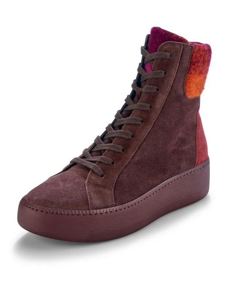 Waldläufer Schnür-Stiefelette Nicky  rot Rot