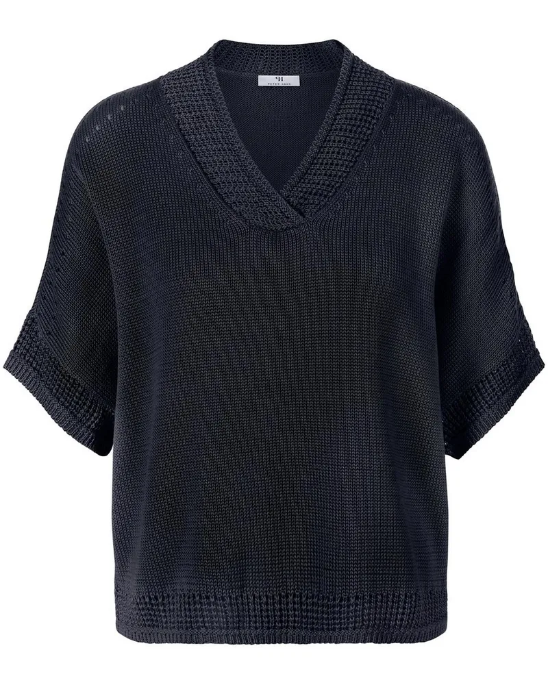 Peter Hahn V-Pullover  blau Blau